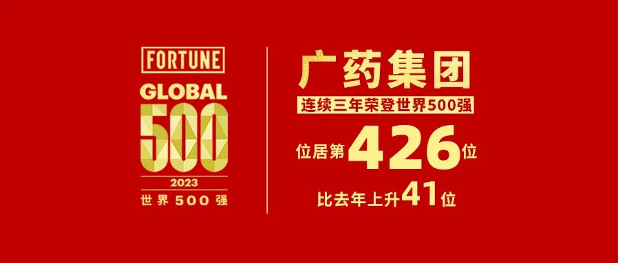 上升41位！白云山光華公司熱烈祝賀廣藥集團(tuán)世界500強(qiáng)排名再創(chuàng)新高